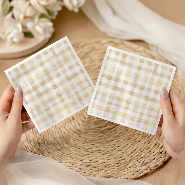 Cannoli Gender Neutral Beige Italian Baby Shower Serviette (Von Creator hochgeladen)