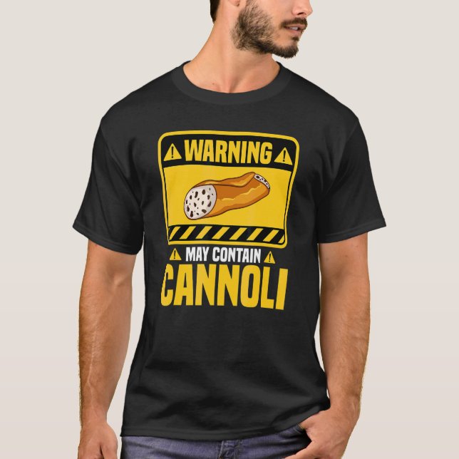 Cannoli Italienische Konditorei Rezepte Kuchen Ita T-Shirt (Vorderseite)