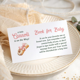 Cannoli Rosa Schleifen Mädchen Italienisches Buch Begleitkarte