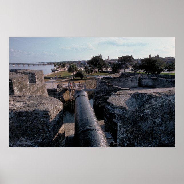 Cannon atop Castillo de San Marcos Poster (Vorne)