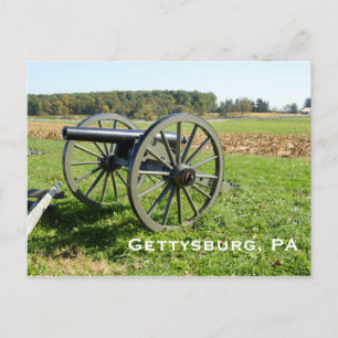 Cannon auf dem Schlachtfeld von Gettysburg Postkarte