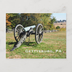Cannon auf dem Schlachtfeld von Gettysburg Postkarte