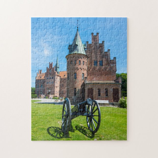 Cannon auf Schloss Egeskov Puzzle (Vertikal)