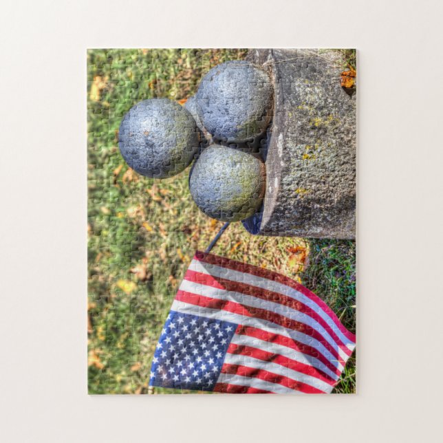 Cannon-Balls für das Zivile Kriegsdenkmal in Ameri Puzzle (Vertikal)