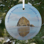 Cannon Beach Ded Christmas Ornament Aus Glas<br><div class="desc">Cannon Beach hat Weihnachtsglas-Ornament beendet. Personalisieren Sie sich mit dem Jahr Sie besucht diese fabelhafte Lage.</div>
