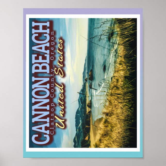 CANNON BEACH - HAYSTACK ROCK - OREGON USA POSTER (Vorne)