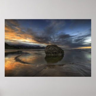 Cannon Beach Low Tide im Pazifik Oregon Poster