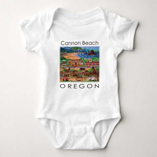 Cannon Beach ~ Oregon Baby Strampler (Vorderseite)