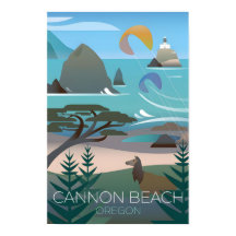 Cannon Beach, Oregon Druck