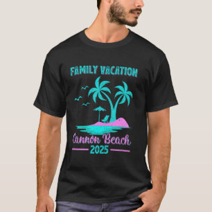 Cannon Beach Oregon Familienurlaub 2025 Palme T-Shirt