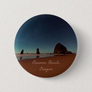 Cannon Beach Oregon Haystack Rock Button