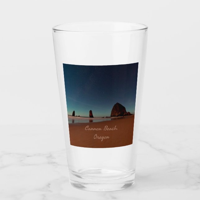 Cannon Beach Oregon Haystack Rock Glas (Vorderseite)