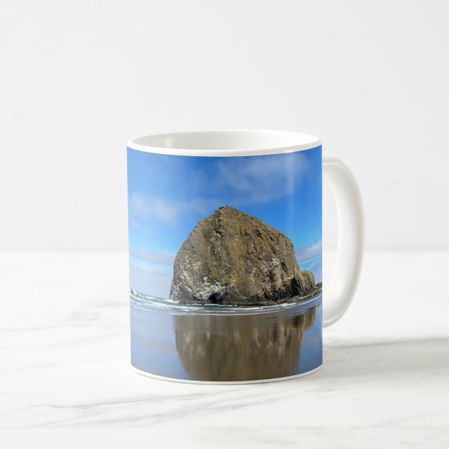 Cannon Beach Oregon Haystack Rock  Kaffeetasse (VorderseiteRechts)