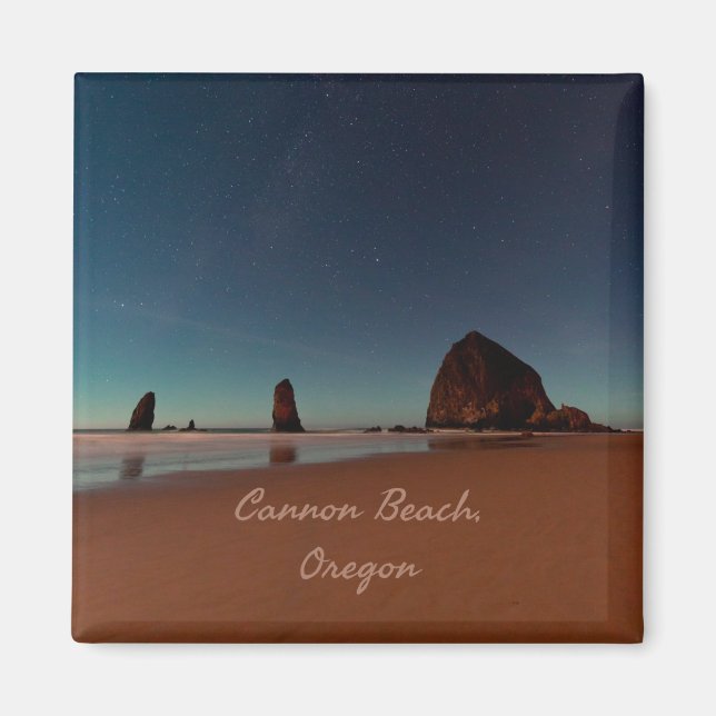 Cannon Beach Oregon Haystack Rock Magnet (Vorne)