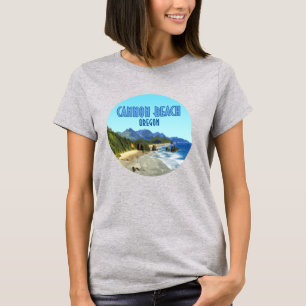 Cannon Beach Oregon Küste Vintage T-Shirt