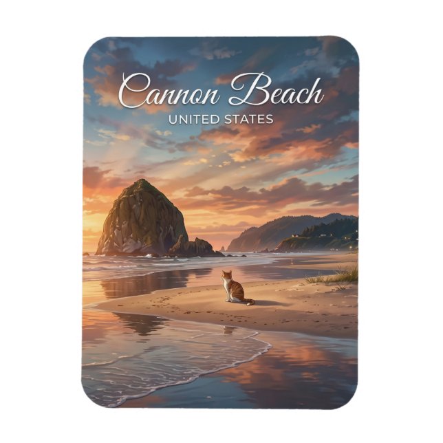 Cannon Beach Oregon Magnet (Vertikal)
