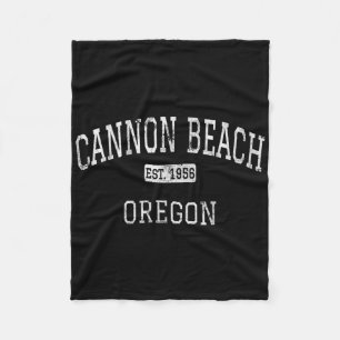 Cannon Beach Oregon oder Vintag Fleecedecke