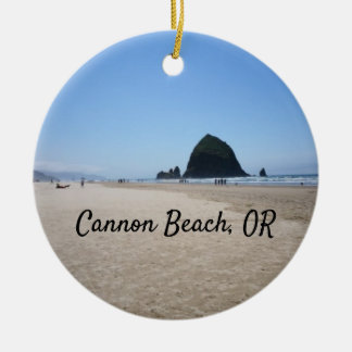 Cannon Beach Oregon Ornament Haystack Rock