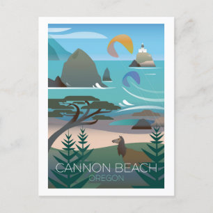 Cannon Beach, Oregon Postcard Postkarte