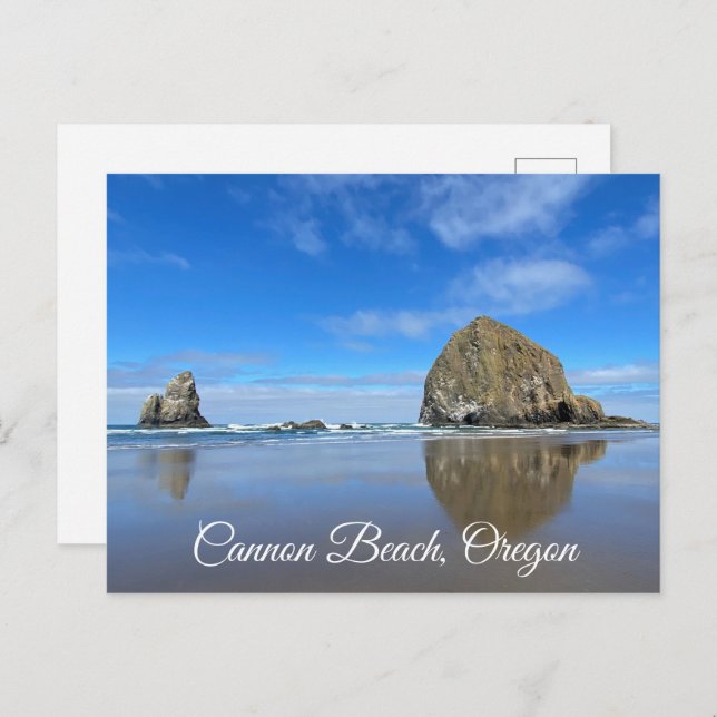 Cannon Beach Oregon Postkarte (Vorne/Hinten)
