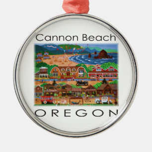 Cannon Beach ~ Oregon Silbernes Ornament