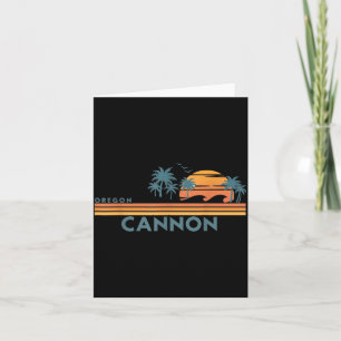 Cannon Beach Oregon Sommerurlaub Vintage 70er Karte