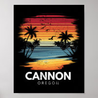 Cannon Beach Oregon Surfbrett Surfen Vintage