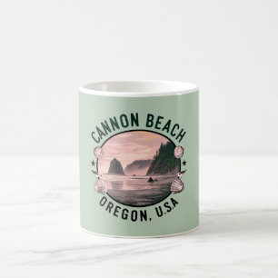 Cannon Beach Retro Vignette Kaffeetasse