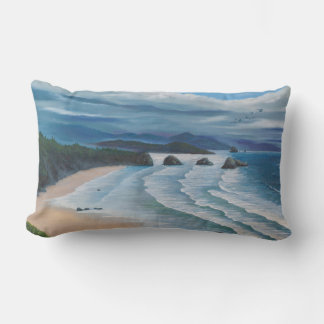 Cannon Beach Seascape Malerei Lendenkissen