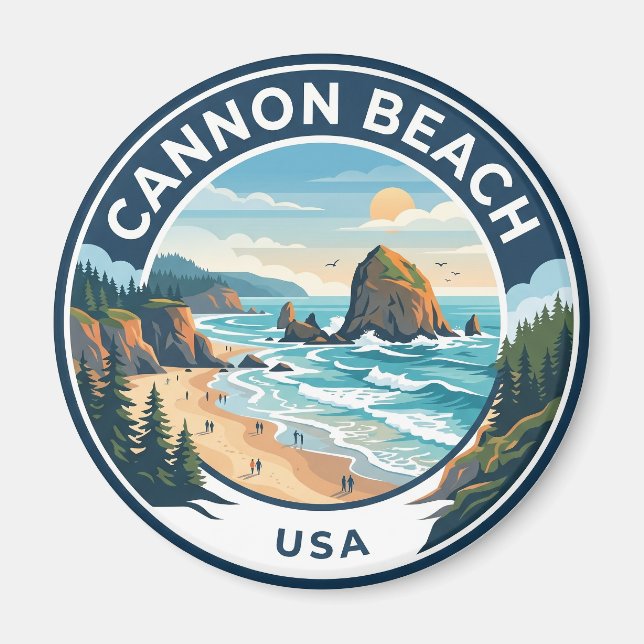 Cannon Beach USA Magnet (Vorne)