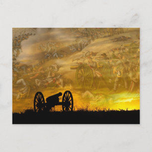 Cannon bei Sonnenuntergang, Antietam-Nationales Sc Postkarte