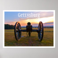 Cannon bei Sunset, Gettysburg NMP