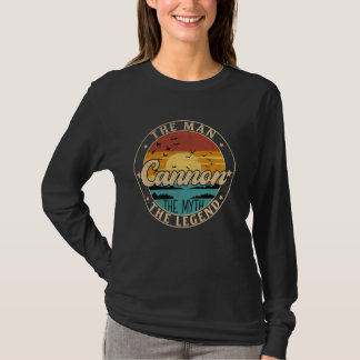 CANNON Der Mann der Mythos der Legende Vorname T-Shirt