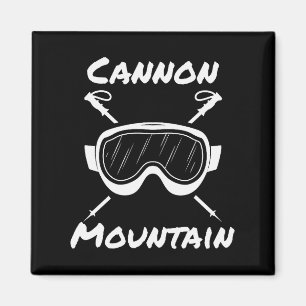 Cannon Mountain Franconia Notch Skifahren Skifahre Magnet