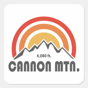 Cannon Mountain New Hampshire Quadratischer Aufkleber