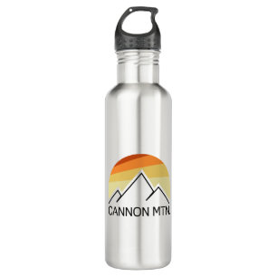 Cannon Mountain New Hampshire Retro Edelstahlflasche