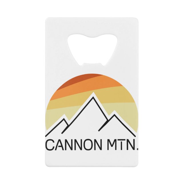 Cannon Mountain New Hampshire Retro Geldbeutel Flaschenöffner (Vorderseite)