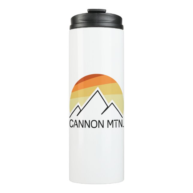 Cannon Mountain New Hampshire Retro Thermosbecher (Vorderseite)