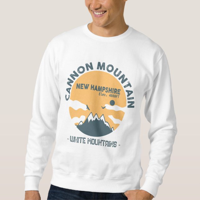 Cannon Mountain New Hampshire - Retro Vintag Sweatshirt (Vorderseite)