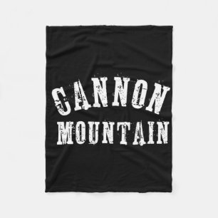 Cannon Mountain Rustic Grungy Artisan Bold Skifahr Fleecedecke