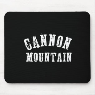 Cannon Mountain Rustik Grungy Artisan Kühner Skifa Mousepad