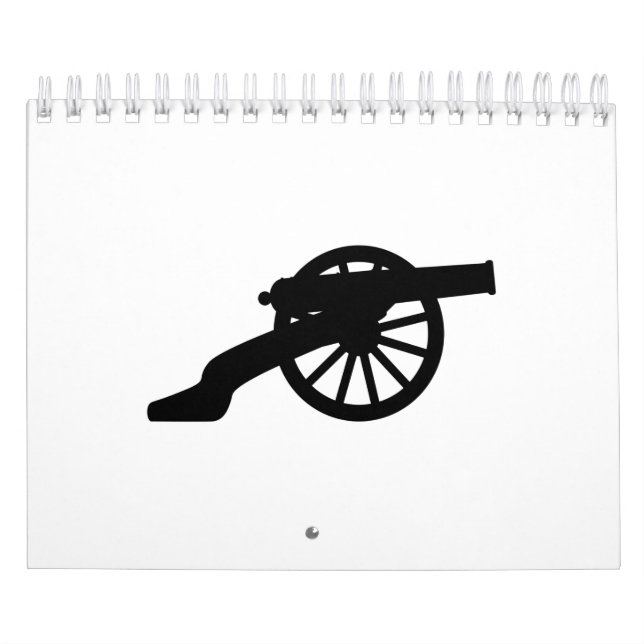 Cannon-Silhouette im Zivilen Krieg Kalender (Titelbild)