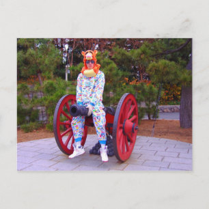 Cannon Straddler-Postkarte Postkarte