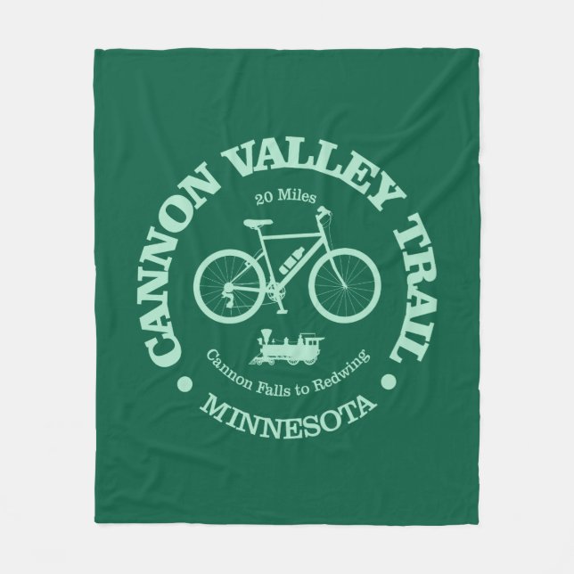 Cannon Valley Trail (Radfahren) Fleecedecke (Vorderseite)