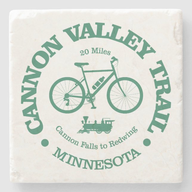 Cannon Valley Trail (Radfahren) Steinuntersetzer (Vorderseite)