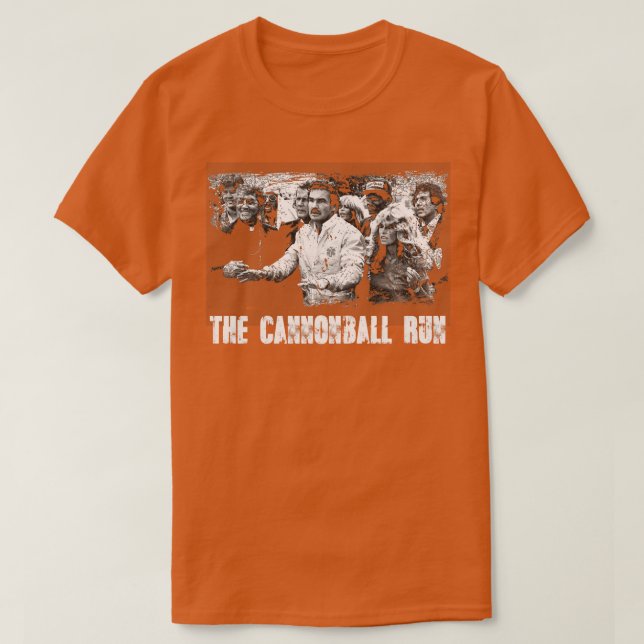Cannonball Capers Burt Reynolds führt Cross Co T-Shirt (Design vorne)