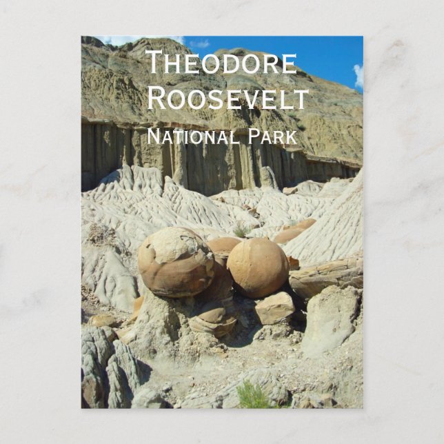 Cannonball Concreations, Theodore Roosevelt NP Postkarte (Vorderseite)