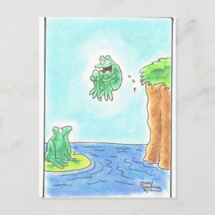 Cannonball Frog Postkarte