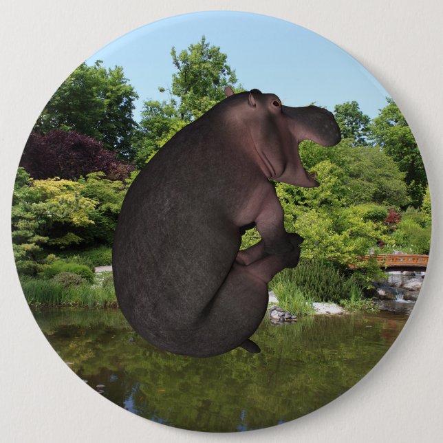 Cannonball Hippo Button (Vorderseite)