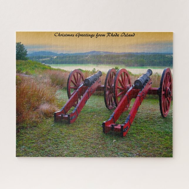 Cannons des Zivilen Krieges - Weihnachtsgrüße Puzzle (Horizontal)